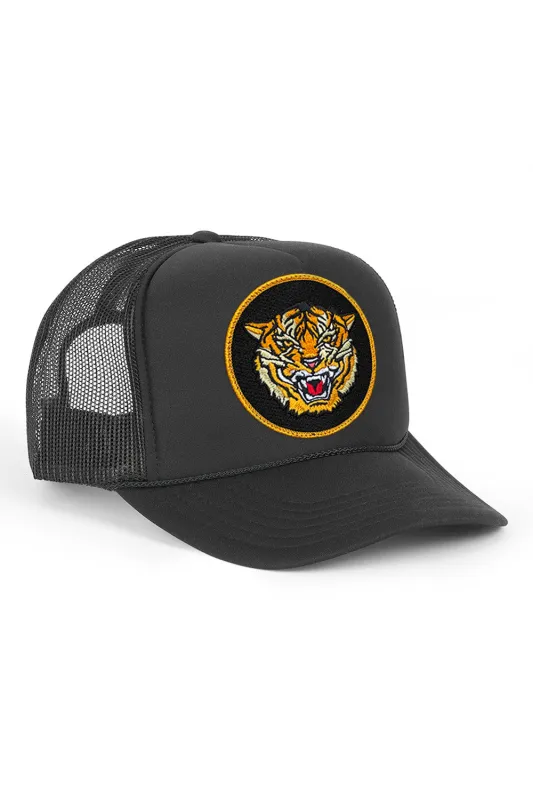 DREAMLAND TIGER - VINTAGE LOW RISE TRUCKER sold by Aviator Nation