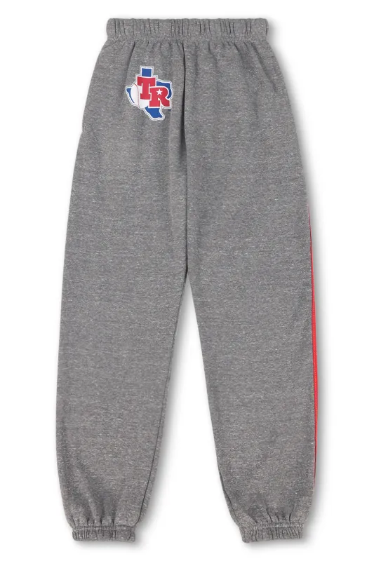 TEXAS RANGERS 5 STRIPE UNISEX SWEATPANTS - HEATHER // USA sold by Aviator Nation