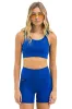 WIDE RIB WOMEN'S SCOOP BACK SPORTS BRA - ROYAL sold by Aviator Nation