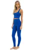 WIDE RIB FULL LENGTH HI-RISE LEGGINGS - ROYAL sold by Aviator Nation