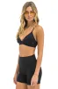 WIDE RIB 4IN HI-RISE BIKER SHORT - BLACK sold by Aviator Nation