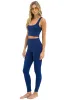 WIDE RIB FULL LENGTH HI-RISE LEGGINGS - NAVY sold by Aviator Nation