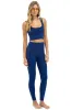 WIDE RIB FULL LENGTH HI-RISE LEGGINGS - NAVY sold by Aviator Nation