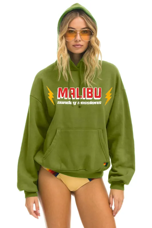 DREAMLAND MALIBU SUNDAY SESSIONS PULLOVER HOODIE RELAXED - JUNGLE GREEN sold by Aviator Nation