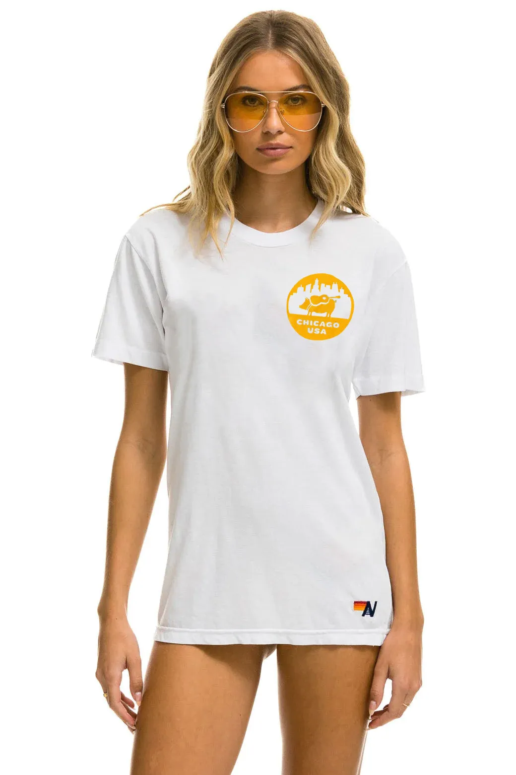 WINDY CITY SMOKEOUT 2025 CREW TEE SHIRT - WHITE sold by Aviator Nation product image thumbnail 3