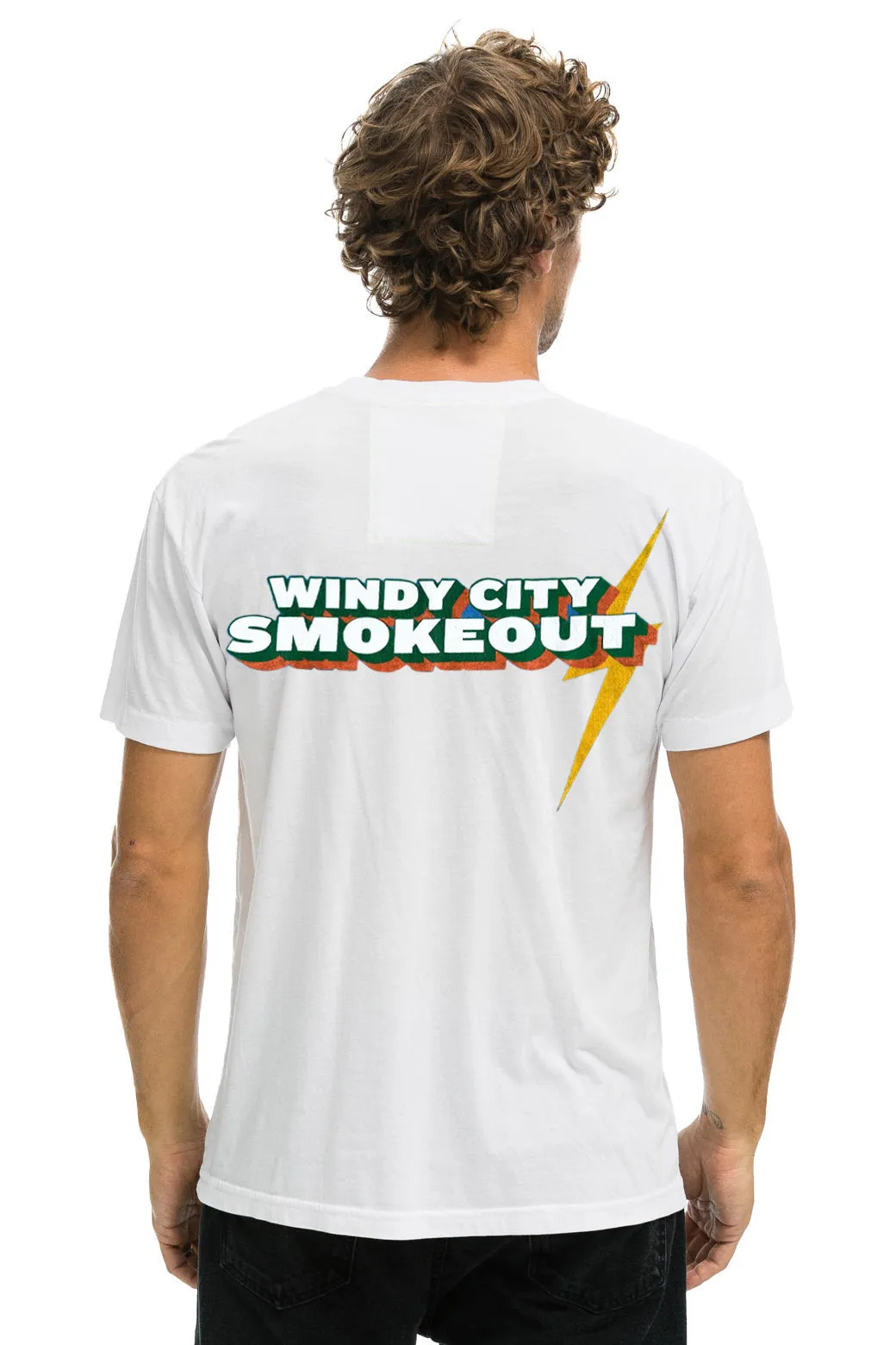 WINDY CITY SMOKEOUT 2025 CREW TEE SHIRT - WHITE sold by Aviator Nation product image thumbnail 2
