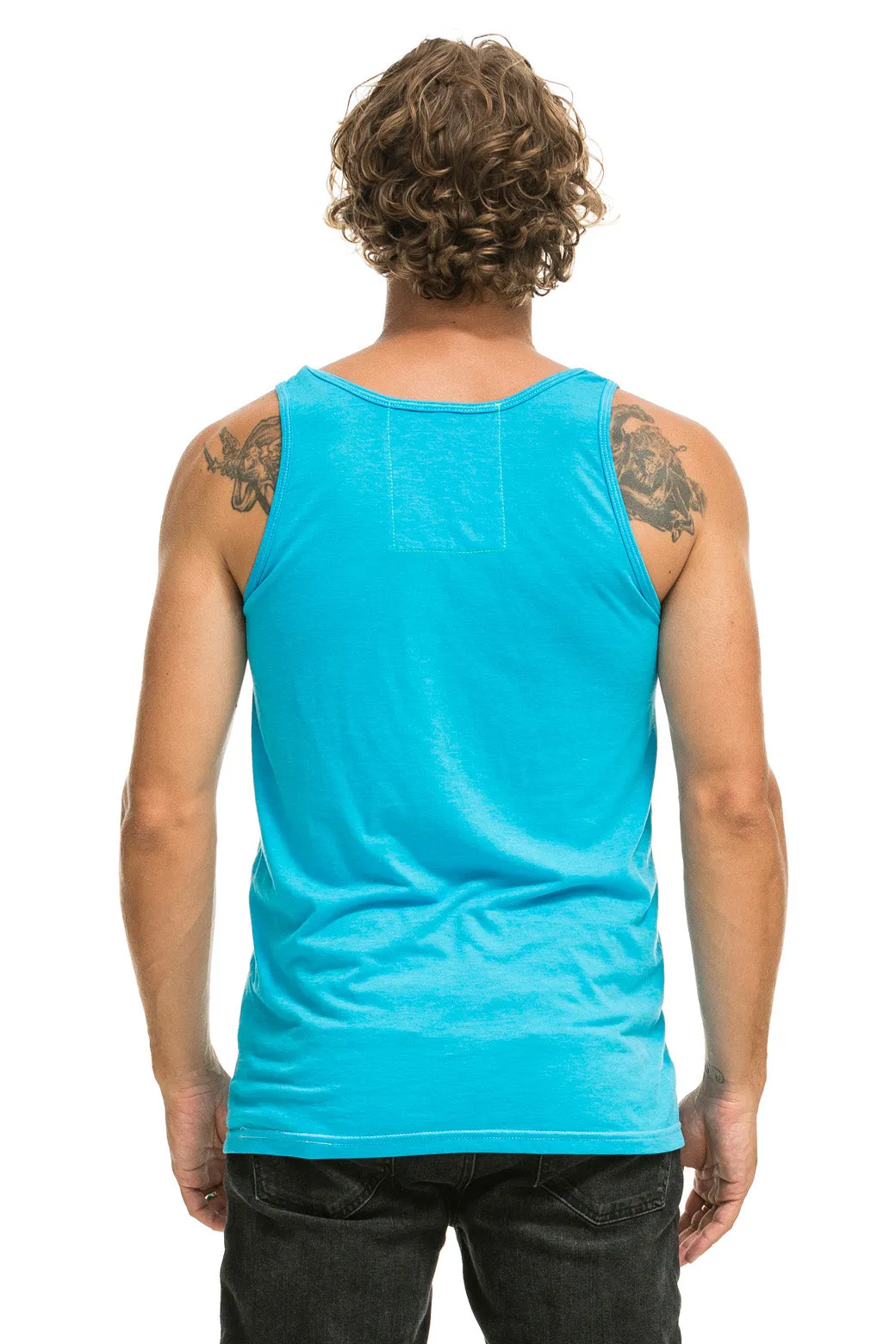 MEN'S BASIC TANK - NEON BLUE sold by Aviator Nation product image thumbnail 2