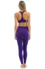 FULL LENGTH HI-RISE 5 STRIPE LEGGINGS - GRAPE sold by Aviator Nation