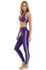 FULL LENGTH HI-RISE 5 STRIPE LEGGINGS - GRAPE sold by Aviator Nation