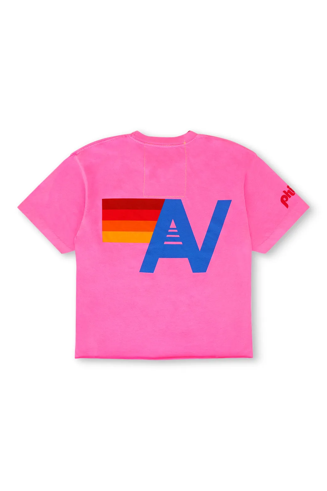 PHILLIES AVIATOR NATION BOYFRIEND TEE - NEON PINK sold by Aviator Nation product image thumbnail 4