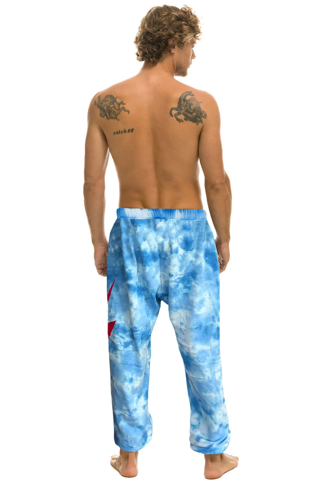 PHILLIES HAND DYED SWEATPANTS - TIE DYE BLUE sold by Aviator Nation product image thumbnail 2