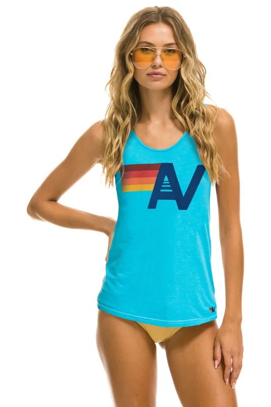 LOGO TANK - NEON BLUE sold by Aviator Nation
