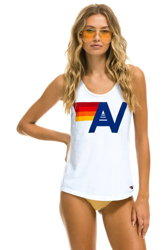 LOGO TANK - WHITE sold by Aviator Nation