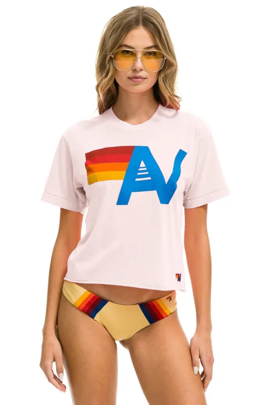 LOGO BOYFRIEND TEE - LIGHT PINK sold by Aviator Nation