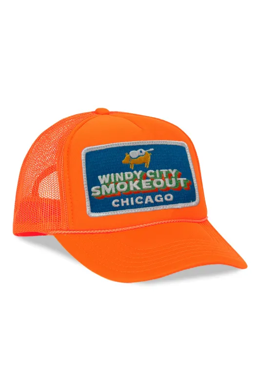WINDY CITY SMOKEOUT 2025 VINTAGE LOW RISE TRUCKER sold by Aviator Nation
