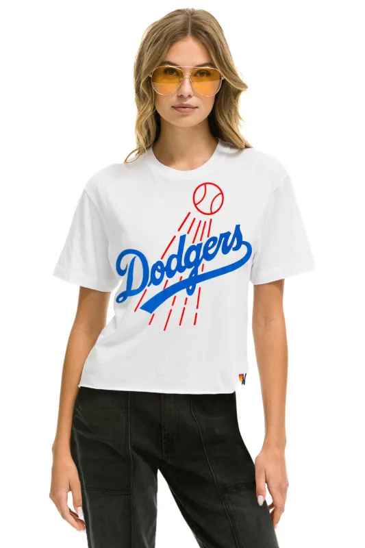 LOS ANGELES DODGERS BOYFRIEND TEE - WHITE made by Aviator Nation