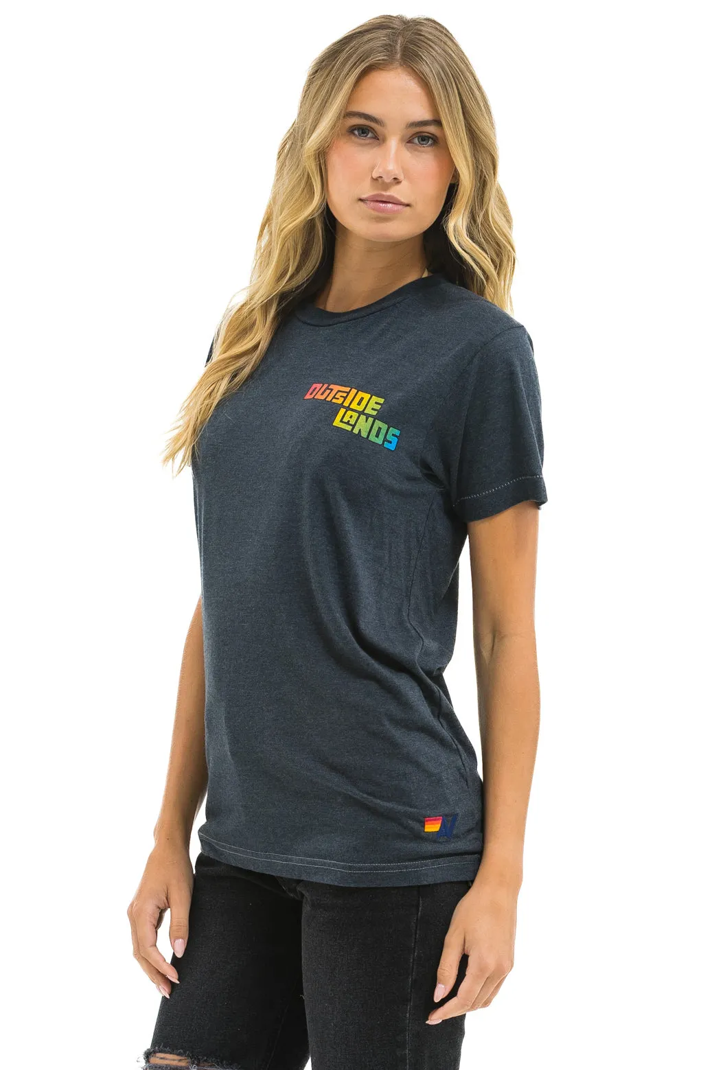 OUTSIDE LANDS 2025 CREW TEE - CHARCOAL sold by Aviator Nation product image thumbnail 2