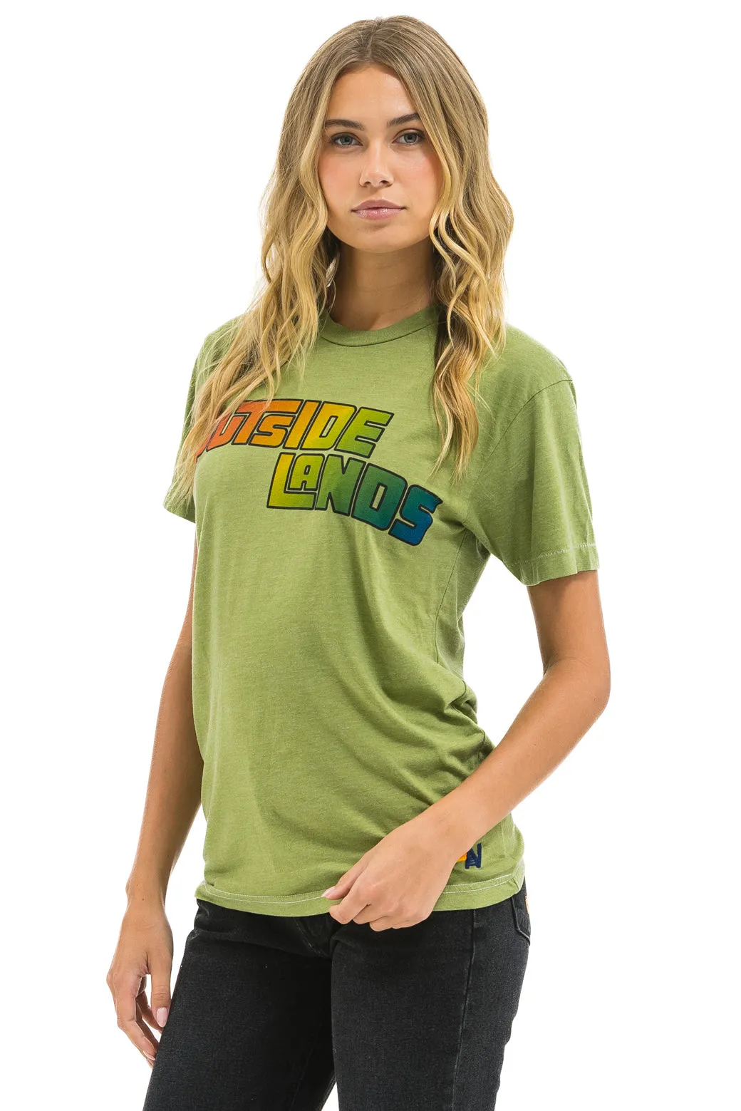 OUTSIDE LANDS 2025 CREW TEE - JUNGLE GREEN sold by Aviator Nation product image thumbnail 2