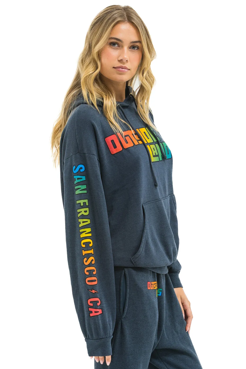 OUTSIDE LANDS 2025 RELAXED PULLOVER HOODIE - CHARCOAL sold by Aviator Nation product image thumbnail 2