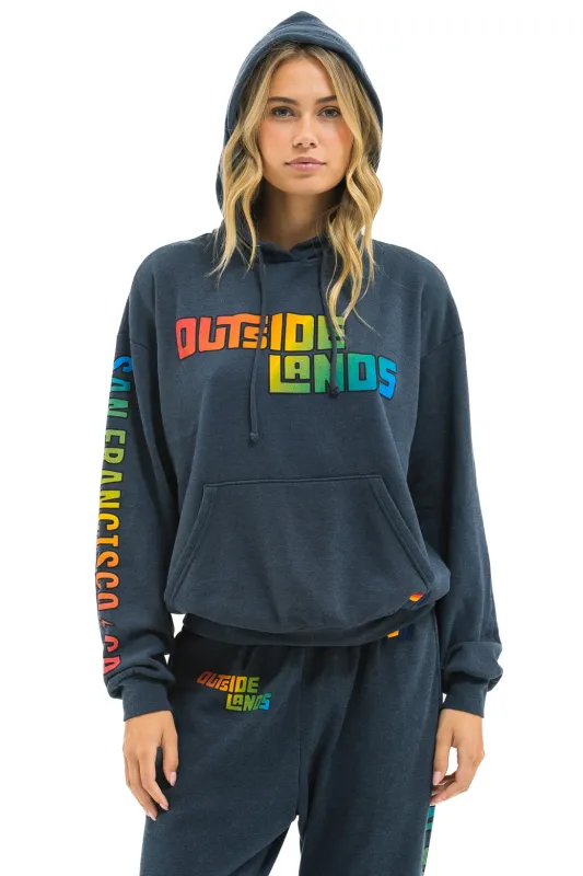 OUTSIDE LANDS 2025 RELAXED PULLOVER HOODIE - CHARCOAL sold by Aviator Nation