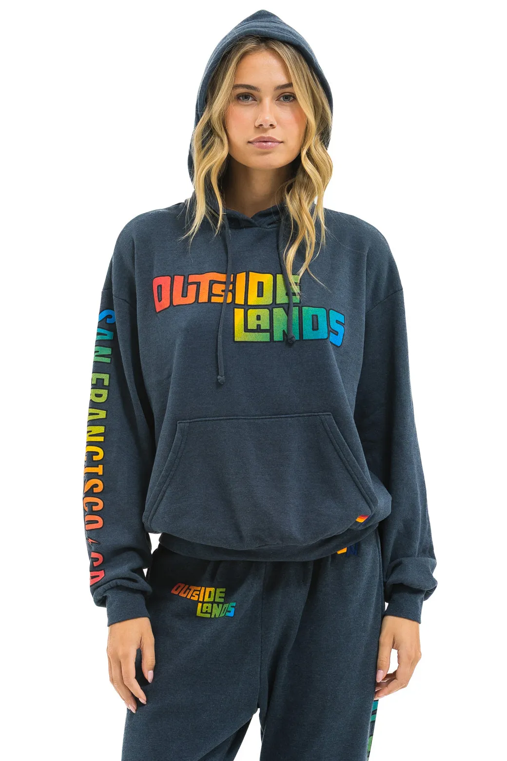 OUTSIDE LANDS 2025 RELAXED PULLOVER HOODIE - CHARCOAL sold by Aviator Nation