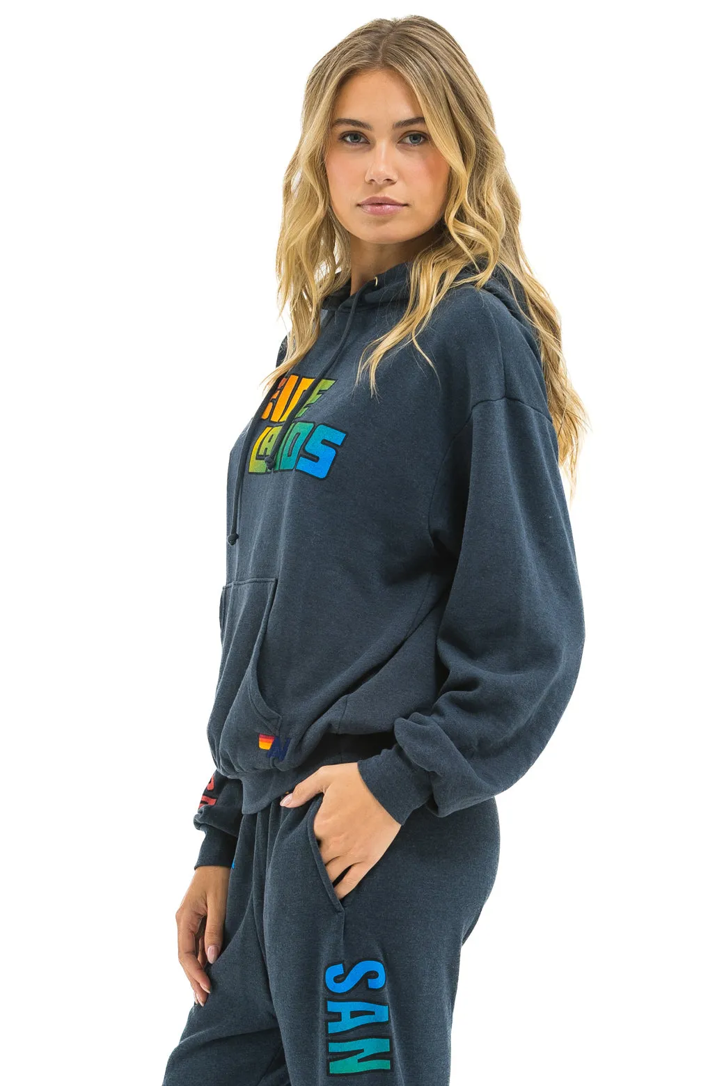 OUTSIDE LANDS 2025 RELAXED PULLOVER HOODIE - CHARCOAL sold by Aviator Nation product image thumbnail 4