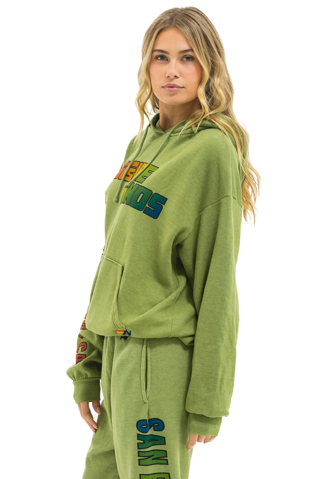 OUTSIDE LANDS 2025 RELAXED PULLOVER HOODIE - JUNGLE GREEN sold by Aviator Nation product image thumbnail 4