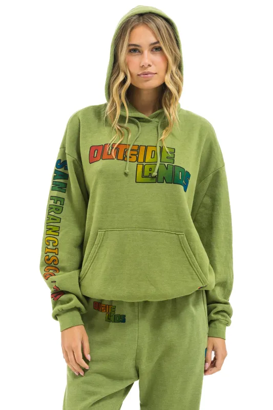 OUTSIDE LANDS 2025 RELAXED PULLOVER HOODIE - JUNGLE GREEN sold by Aviator Nation