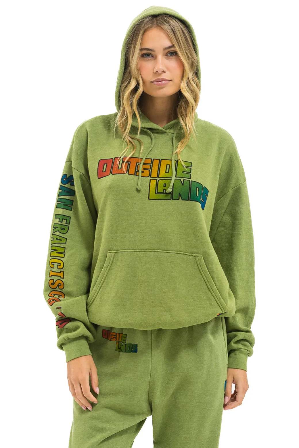 OUTSIDE LANDS 2025 RELAXED PULLOVER HOODIE - JUNGLE GREEN sold by Aviator Nation