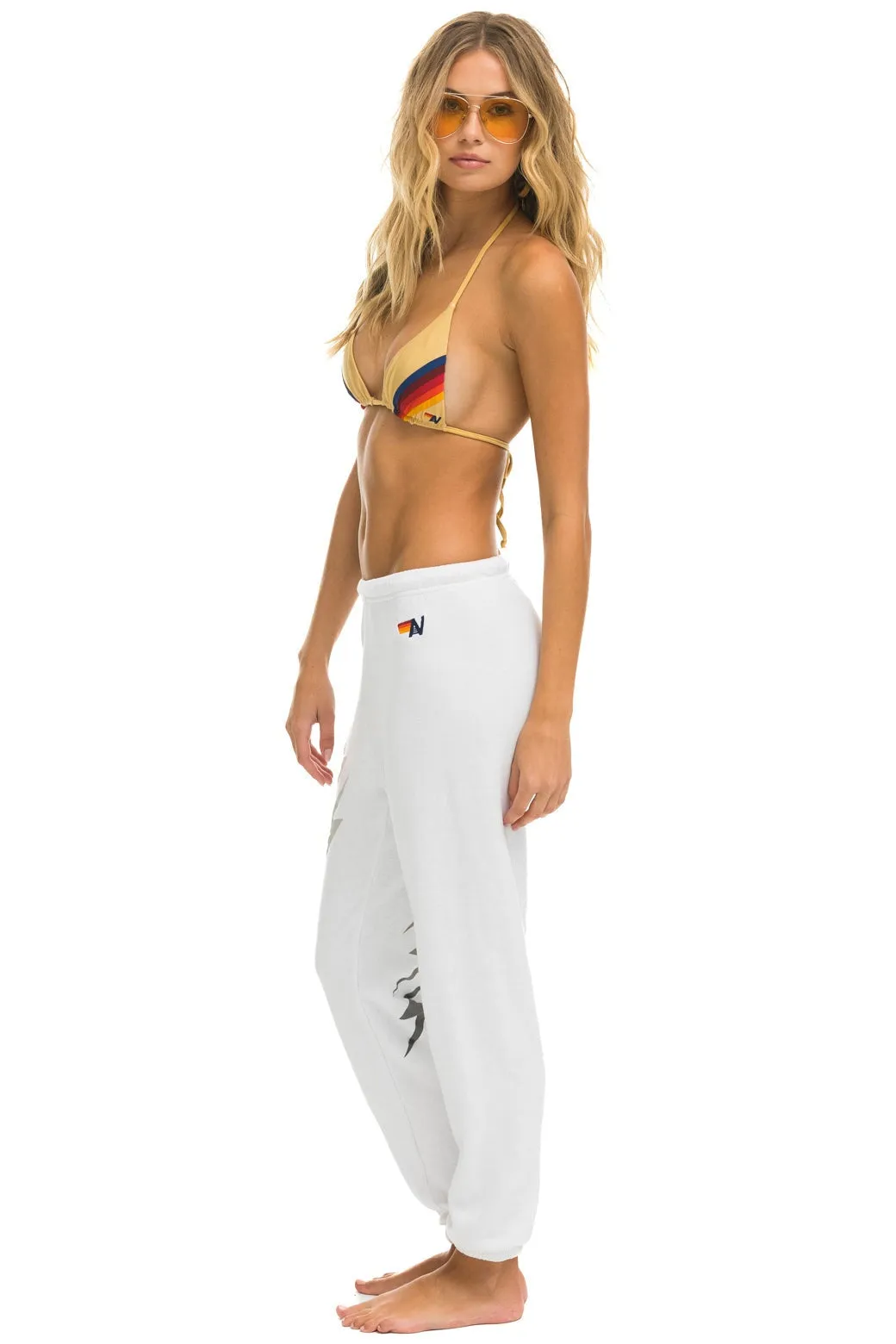 BOLT GRADIENT SWEATPANTS - WHITE // GREY sold by Aviator Nation product image thumbnail 4