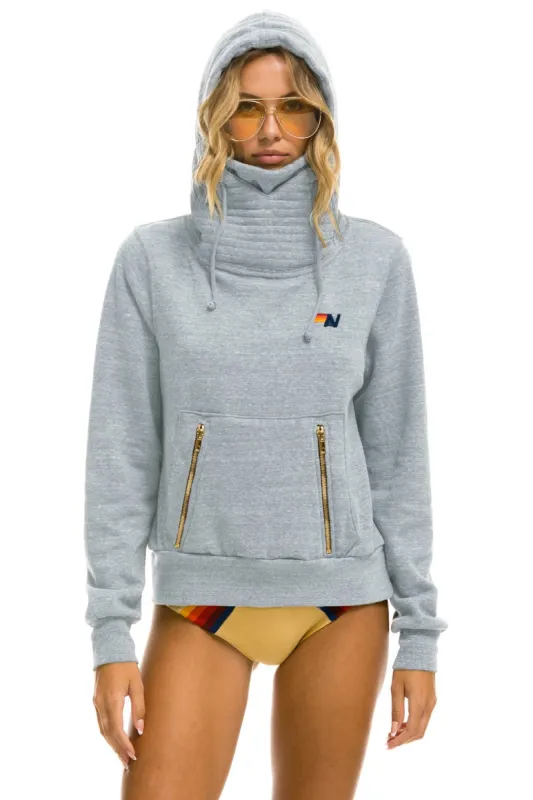 NINJA PULLOVER HOODIE - LIGHT GREY sold by Aviator Nation
