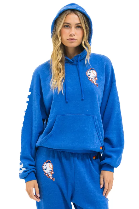 NY METS RELAXED PULLOVER HOODIE - BLUE sold by Aviator Nation