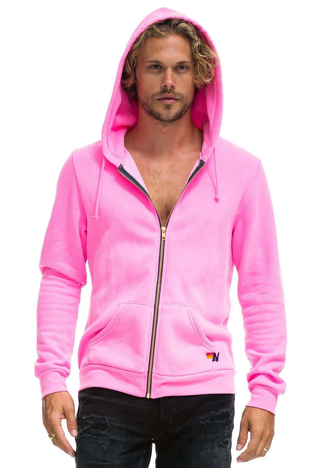 ANOTHER DAY IN PARADISE HOODIE - NEON PINK sold by Aviator Nation product image thumbnail 4