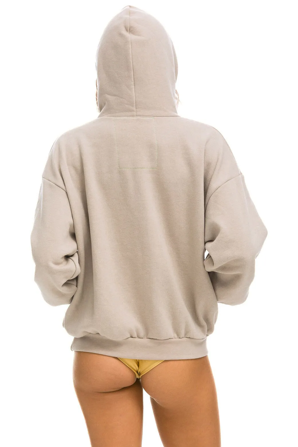 BOLT HEART PULLOVER RELAXED HOODIE - SAND sold by Aviator Nation product image thumbnail 3