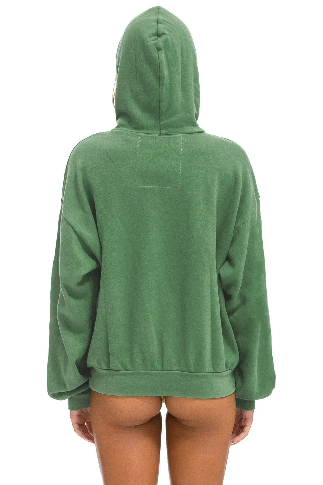 BOLT HEART PULLOVER RELAXED HOODIE - PALM sold by Aviator Nation product image thumbnail 3