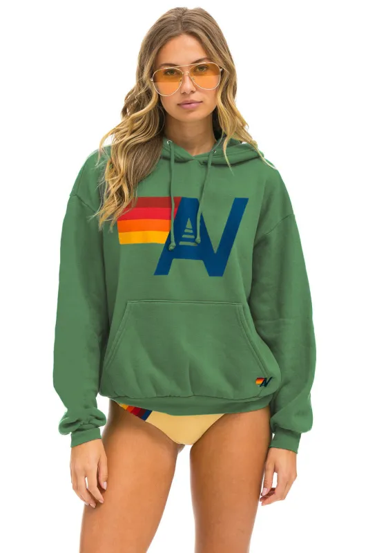LOGO PULLOVER RELAXED HOODIE - PALM sold by Aviator Nation
