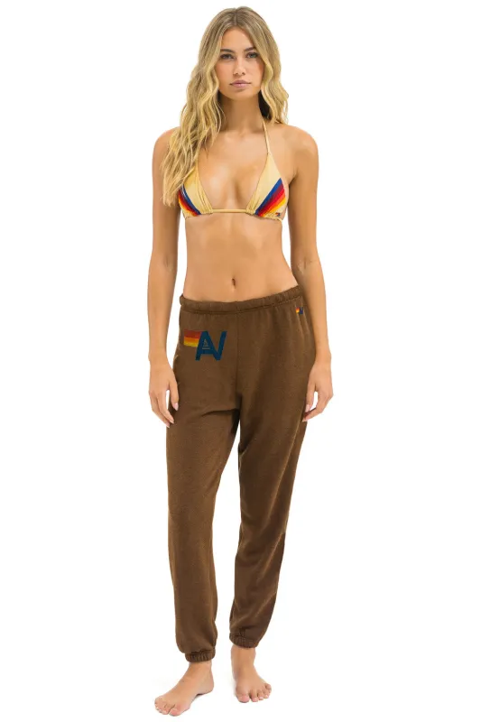 LOGO SWEATPANTS - CHOCOLATE sold by Aviator Nation