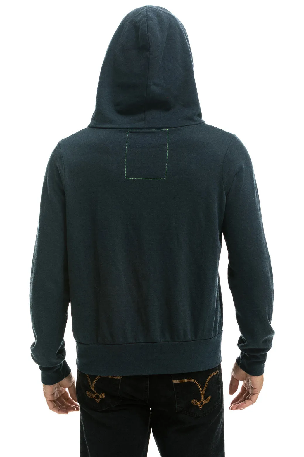 5 STRIPE HOODIE - CHARCOAL // RAINBOW WHITE sold by Aviator Nation product image thumbnail 4