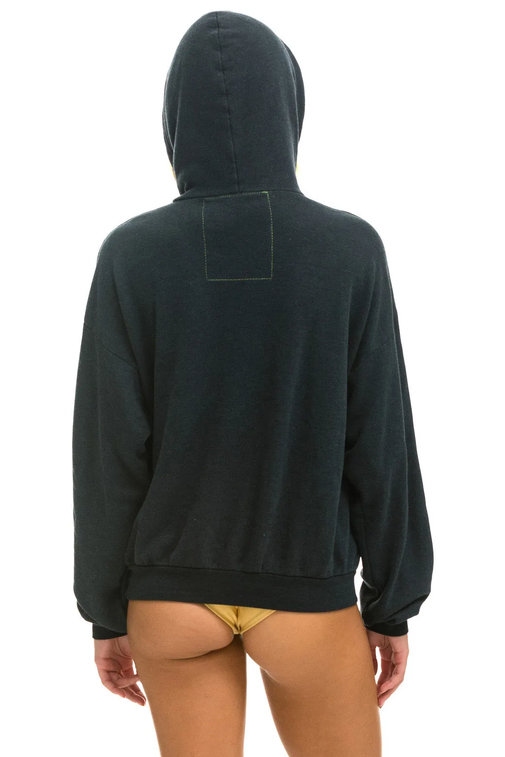 BOLT HEART PULLOVER RELAXED HOODIE - CHARCOAL sold by Aviator Nation product image thumbnail 3