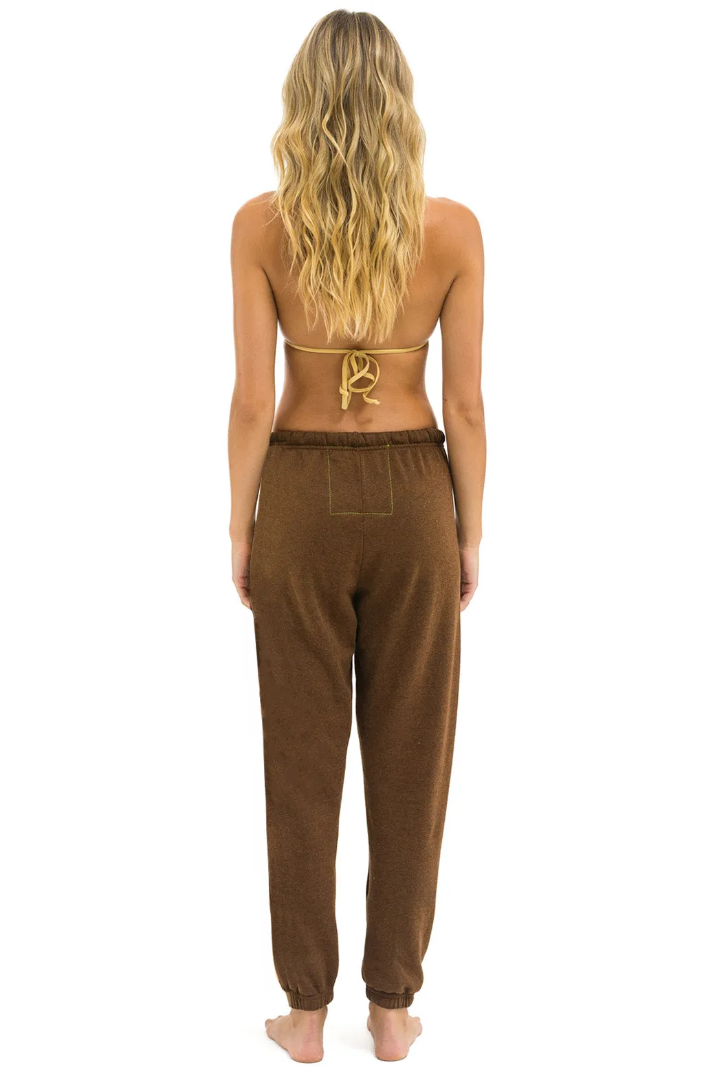 BOLT HEART SWEATPANTS - CHOCOLATE sold by Aviator Nation product image thumbnail 2