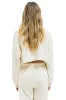 LOGO CROPPED CREW SWEATSHIRT RELAXED - VINTAGE WHITE sold by Aviator Nation