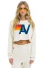 LOGO CROPPED CREW SWEATSHIRT RELAXED - VINTAGE WHITE sold by Aviator Nation