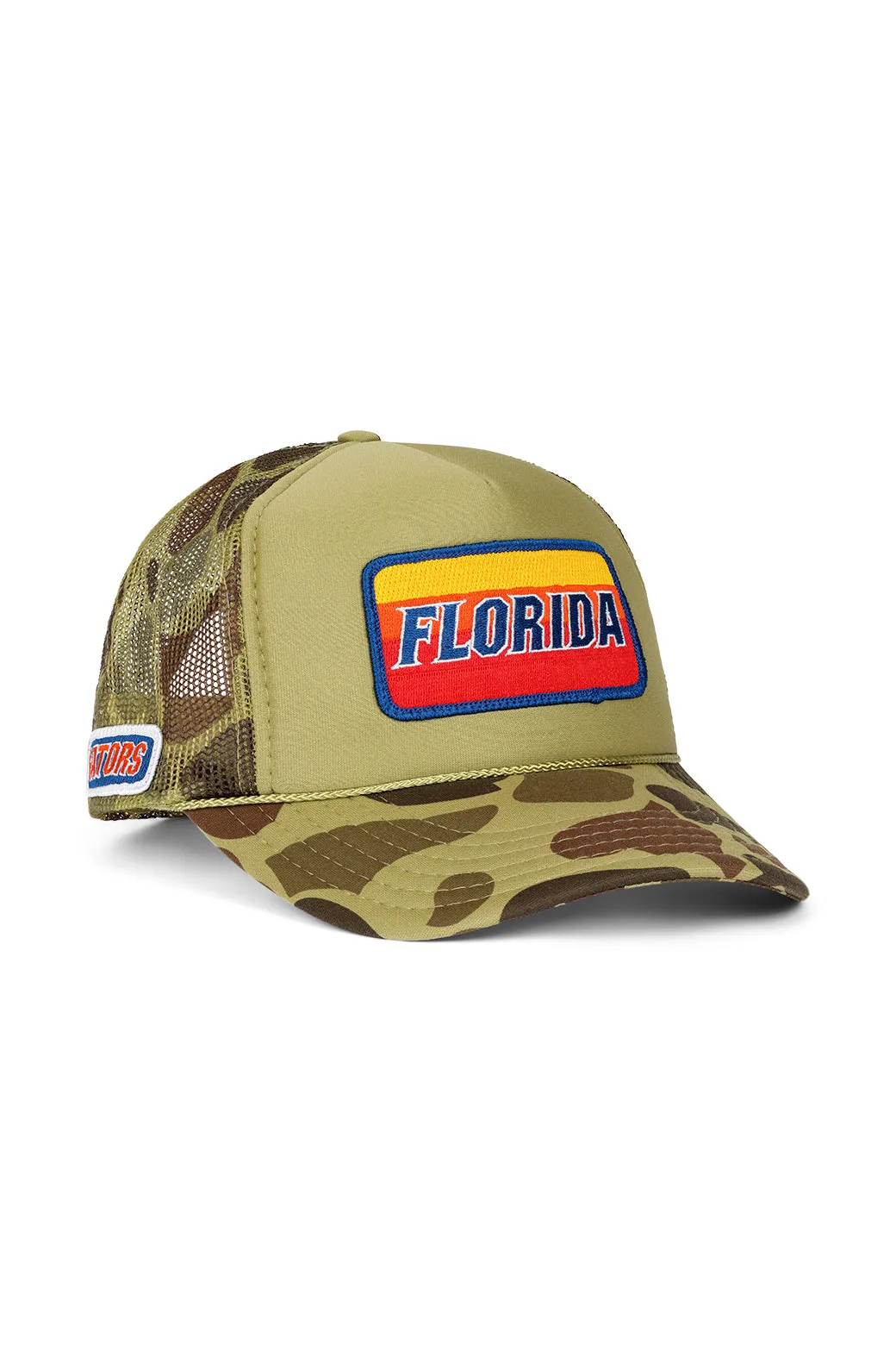 UNIVERSITY OF FLORIDA VINTAGE LOW RISE TRUCKER - CAMO sold by Aviator Nation