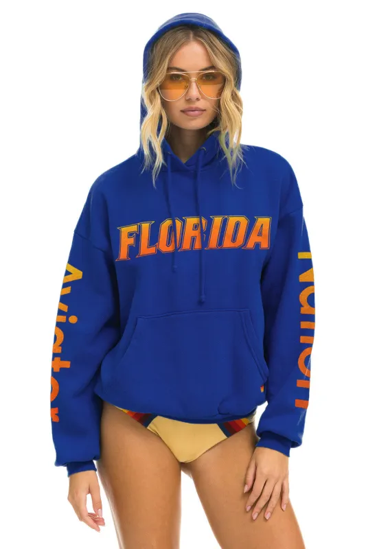 UNIVERSITY OF FLORIDA GATORS RELAXED HOODIE - BLUE sold by Aviator Nation