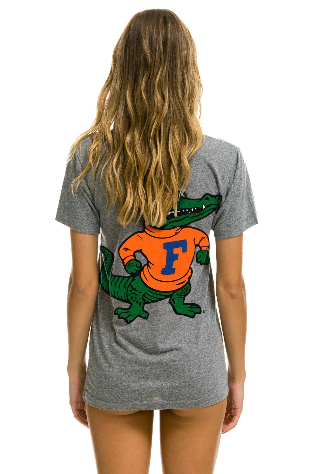 UNIVERSITY OF FLORIDA GATORS CREW TEE SHIRT - HEATHER sold by Aviator Nation product image thumbnail 4