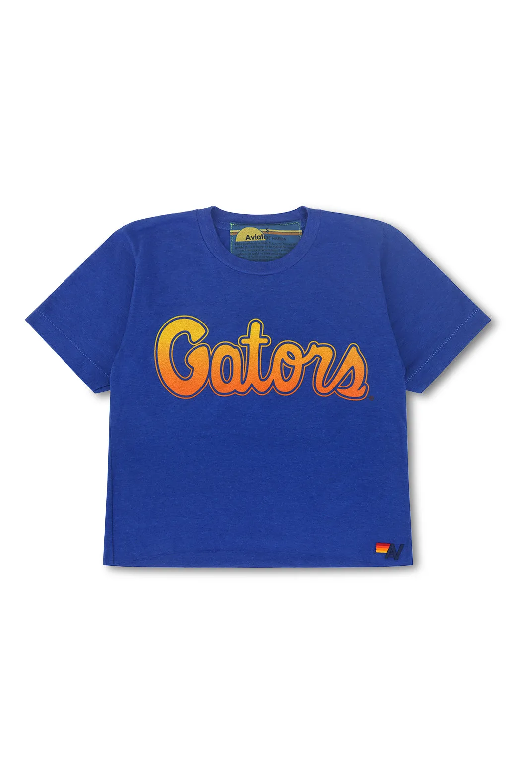 UNIVERSITY OF FLORIDA BOLT BOYFRIEND TEE - BLUE sold by Aviator Nation product image thumbnail 3