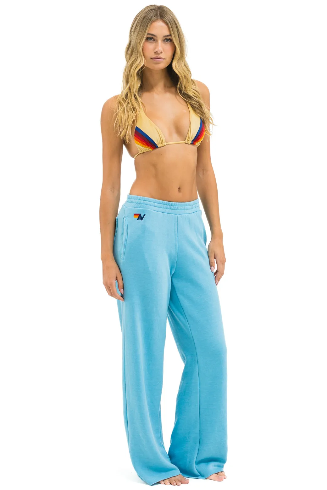 WIDE LEG POCKET SWEATPANTS - AQUA sold by Aviator Nation product image thumbnail 2