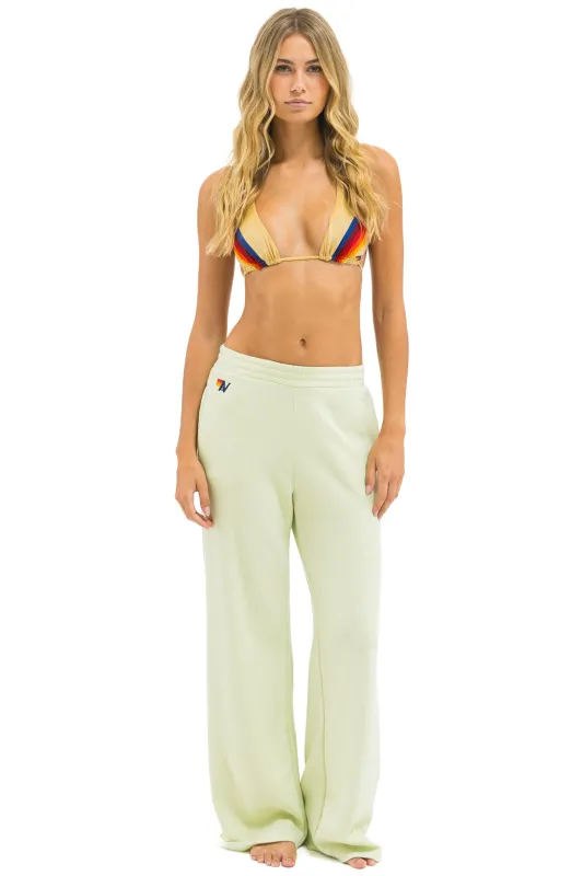 WIDE LEG POCKET SWEATPANTS - LIME CREAM sold by Aviator Nation