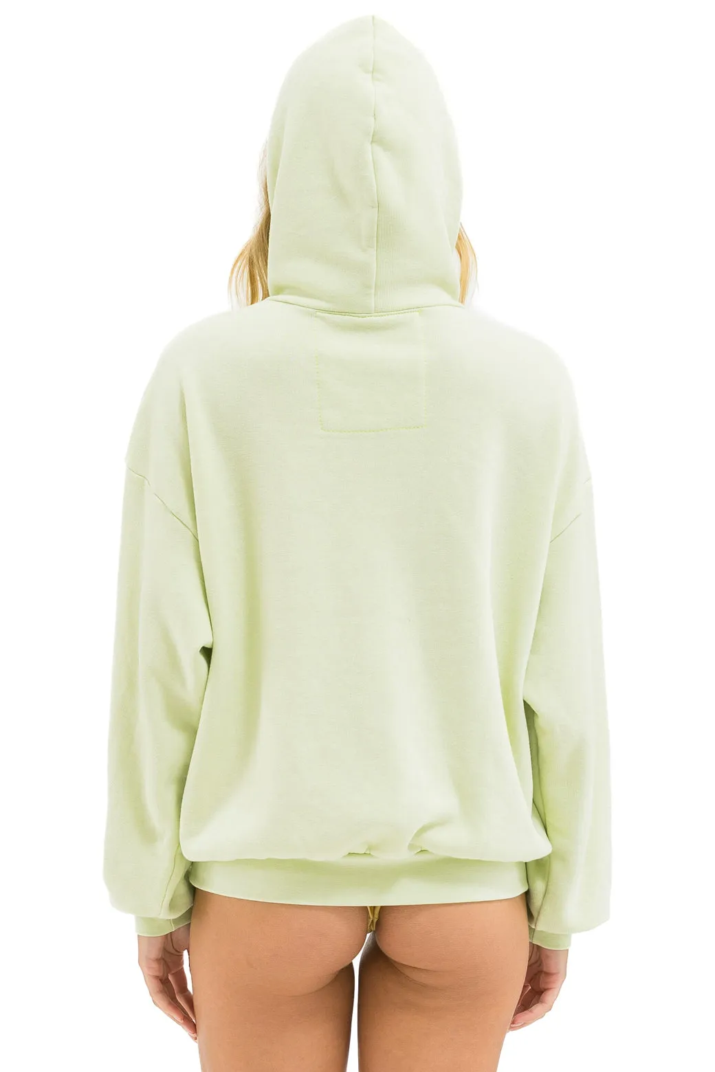 WAVE STRIPE 4 PULLOVER HOODIE RELAXED - LIME CREAM // SEAFOAM sold by Aviator Nation product image thumbnail 5
