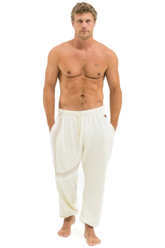 BLAZE 4 SWEATPANTS - VINTAGE WHITE // VINTAGE WHITE sold by Aviator Nation